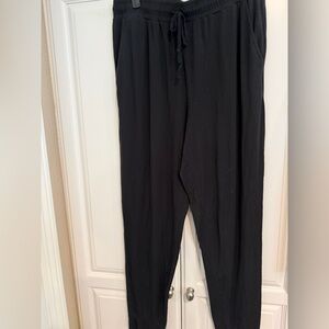 Nuuds Black Pajama Joggers PANTS ONLY
